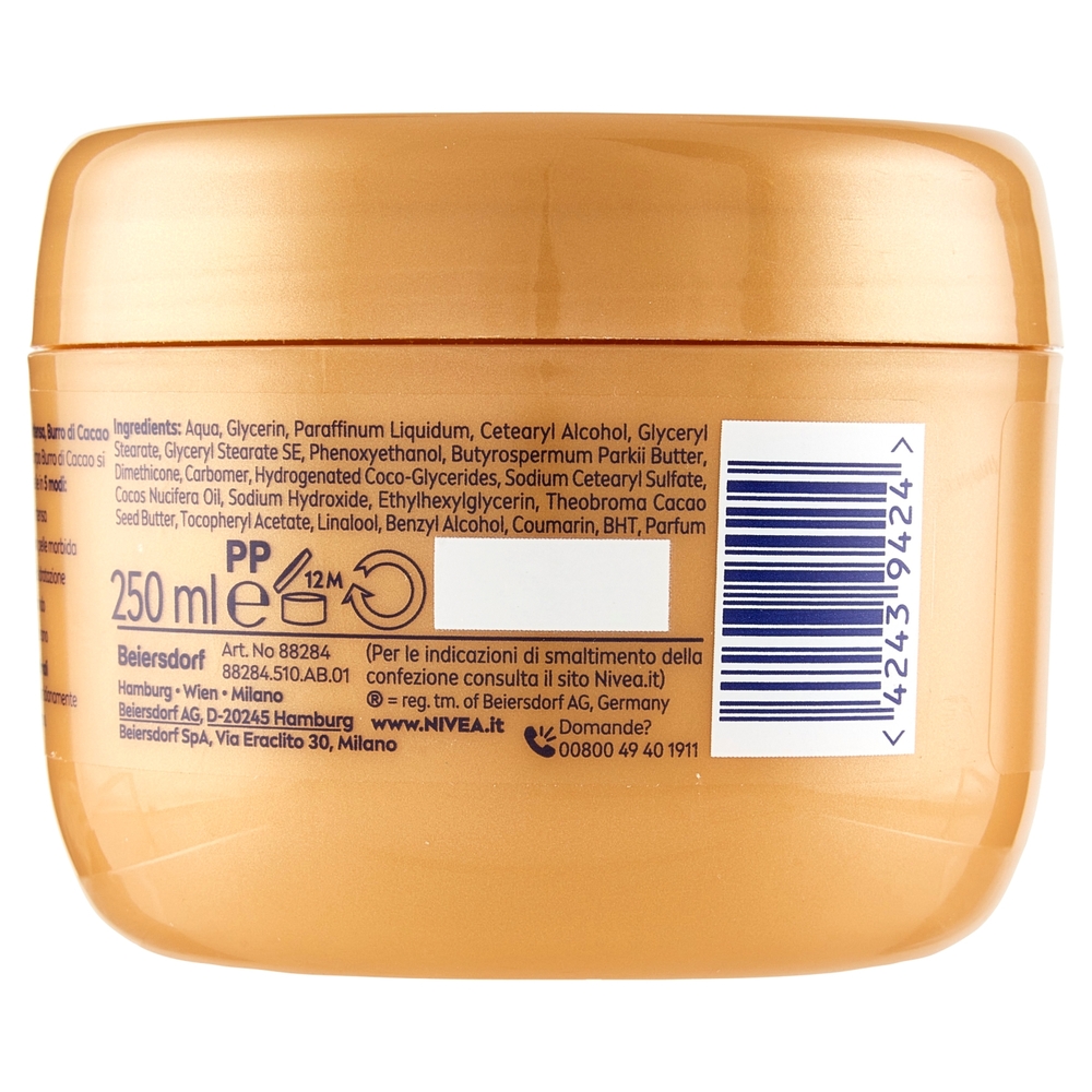 Nivea Crema Corpo Burro di Cacao Pelle secca 250 ml